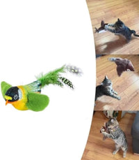 HKM-806675 Interactive Flapping Bird Cat Toy with Chirping Sound and Realistic Movement