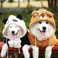 HKM-769491 Thickened Autumn and Winter Clothing for Medium to Large Dogs in Cute Tiger and Panda Styles