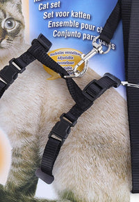 HKM-791699 Nylon Chest Strap Harness for Cats with Hand Holding Rope - Multiple Color Options