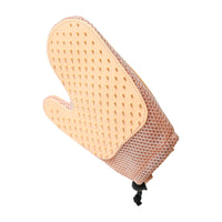 HKM-687827 2-in-1 Floating Pet Grooming Gloves for Dog and Cat Hair Removal and Bath Massage - Blue, Pink, Green