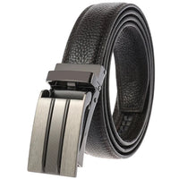 HKM-183763 Genuine Leather Automatic Buckle Belt for Versatile Styling and Comfort