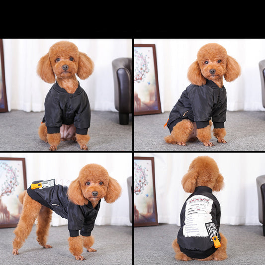 HKM-275667 Casual Printed Cotton Winter Dog Clothes for Pets