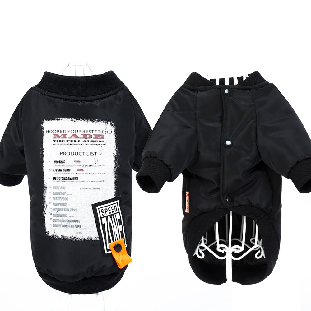 HKM-275667 Casual Printed Cotton Winter Dog Clothes for Pets