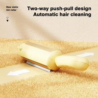 HKM-883283 Pet Hair Remover with Self-Cleaning Base for Efficient Fur Removal from Furniture, Carpets, and Car Seats
