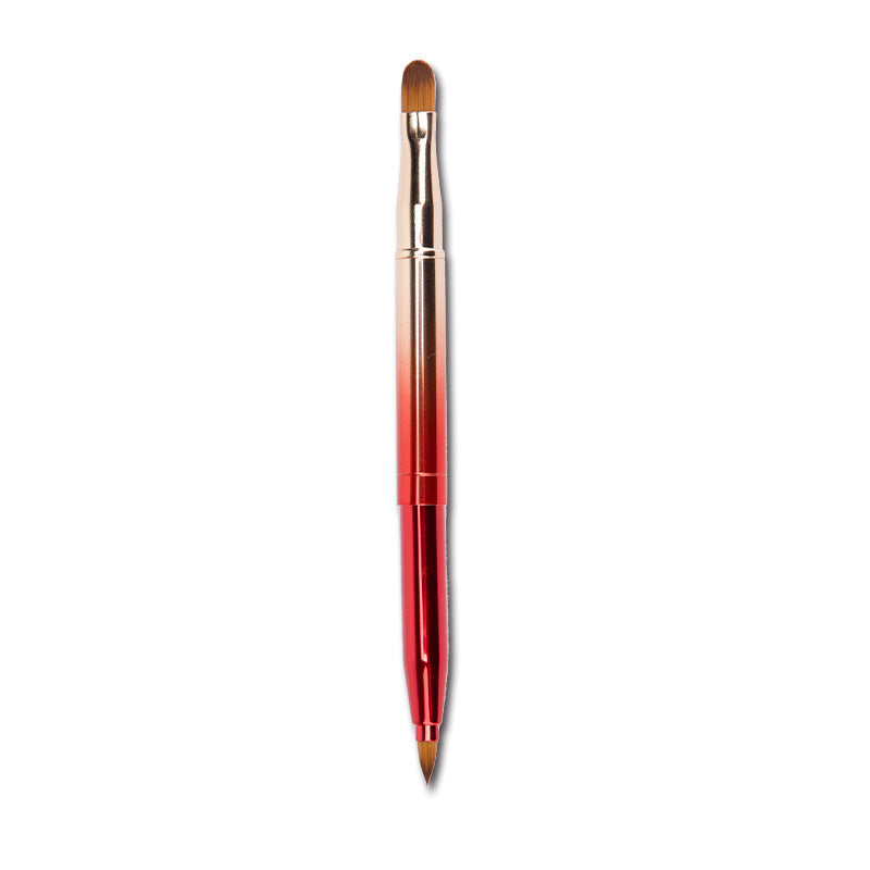 HKM-261011 Multifunctional Eye Shadow and Lip Glaze Brush with Telescopic Aluminum Handle