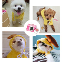 HKM-782995 Warm Fleece Dog Hoodies with Fruit Designs for Small Dogs and Puppies, Ideal for Winter Wear