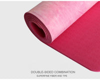 HKM-363731 Tie-Dyed Natural Rubber Suede Yoga Mat with Sublimation Transfer Design