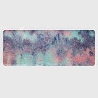 HKM-363731 Tie-Dyed Natural Rubber Suede Yoga Mat with Sublimation Transfer Design