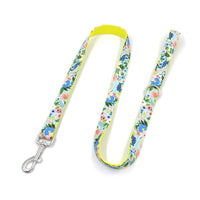 HKM-704275 Durable Yellow Polyester Dog Leash and Collar Set for Medium to Large Dogs