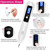 HKM-694099 2-Piece Skin Tag Repair Kit with Adjustable Intensity and Fast Healing Function
