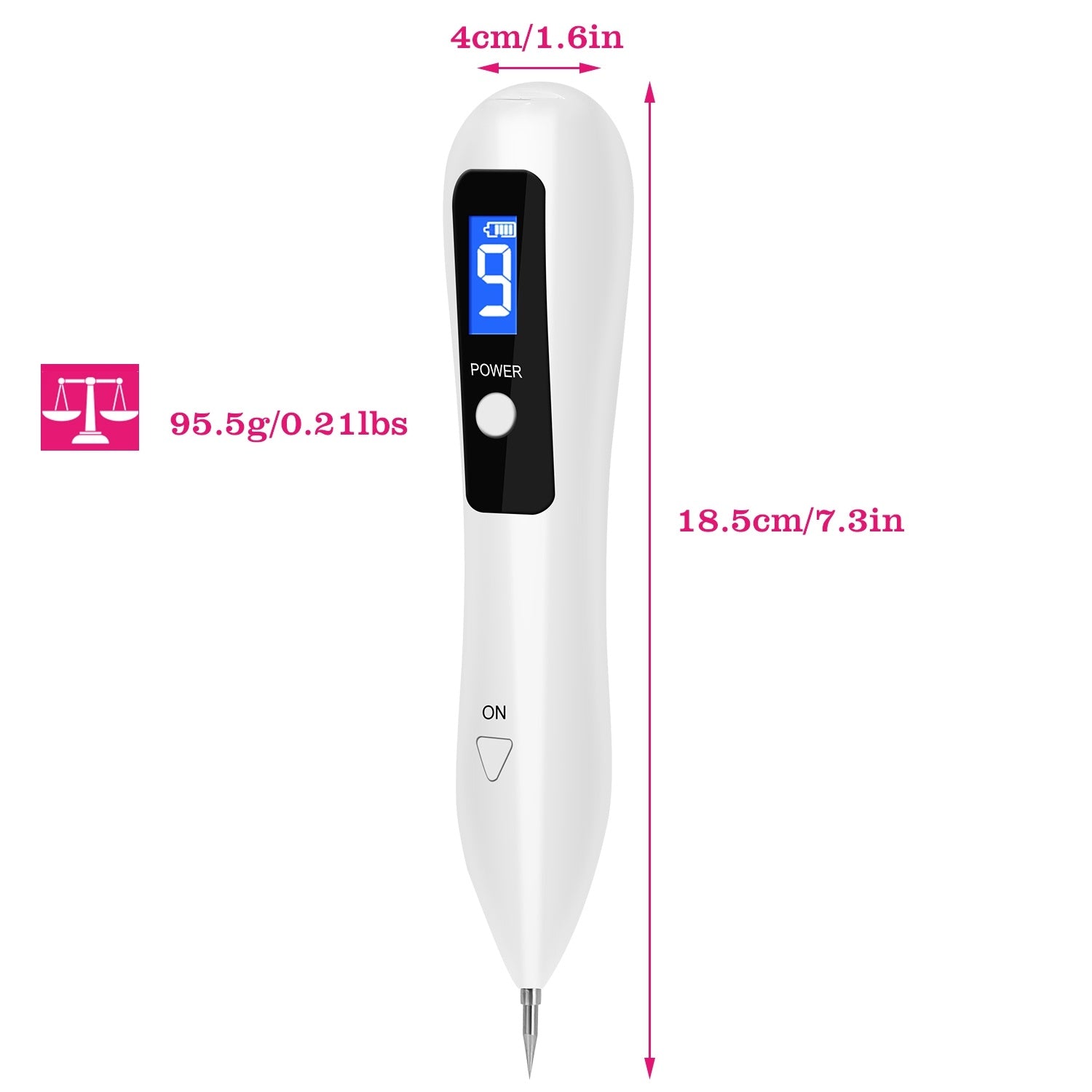 HKM-694099 2-Piece Skin Tag Repair Kit with Adjustable Intensity and Fast Healing Function