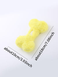 HKM-194451 Interactive Bite-Resistant Love Bone Plush Dog Toy for Teeth Grinding Fun