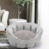 HKM-579411 Cozy Plush Cat Kennel with Hammock - Warm Winter Pet Bed, 46*46*23cm