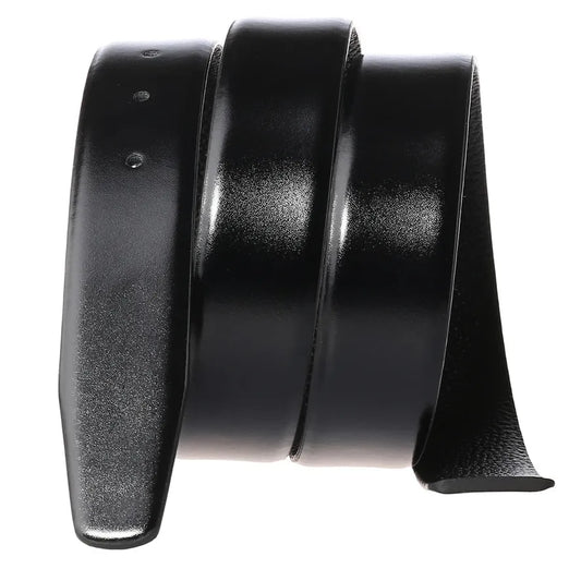 HKM-919315 Men's Black Denim Pattern Pin Buckle Perforated Belt Model LY34-391