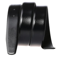 HKM-919315 Men's Black Denim Pattern Pin Buckle Perforated Belt Model LY34-391