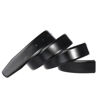 HKM-919315 Men's Black Denim Pattern Pin Buckle Perforated Belt Model LY34-391