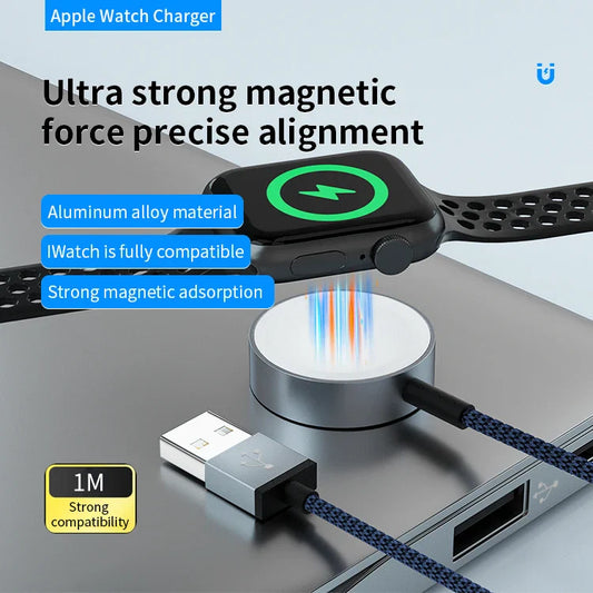 KTX-146579 Magnetic Wireless Charging Cable for Apple Watch - USB Qi Charger