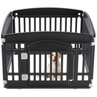 HKM-550419 Pet Playpen for Small to Medium Dogs - Safe, Durable, Adjustable, and Portable Indoor/Outdoor Fence with Rounded Corners, 4-Panel and 6-Panel Options Available