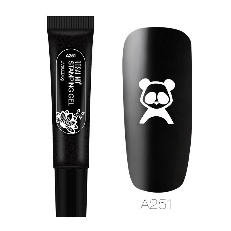 HKM-609363 Nail Stamping Gel for Beginners - UV Cured Natural Resin, Versatile and Easy to Use