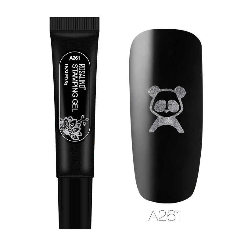 HKM-609363 Nail Stamping Gel for Beginners - UV Cured Natural Resin, Versatile and Easy to Use