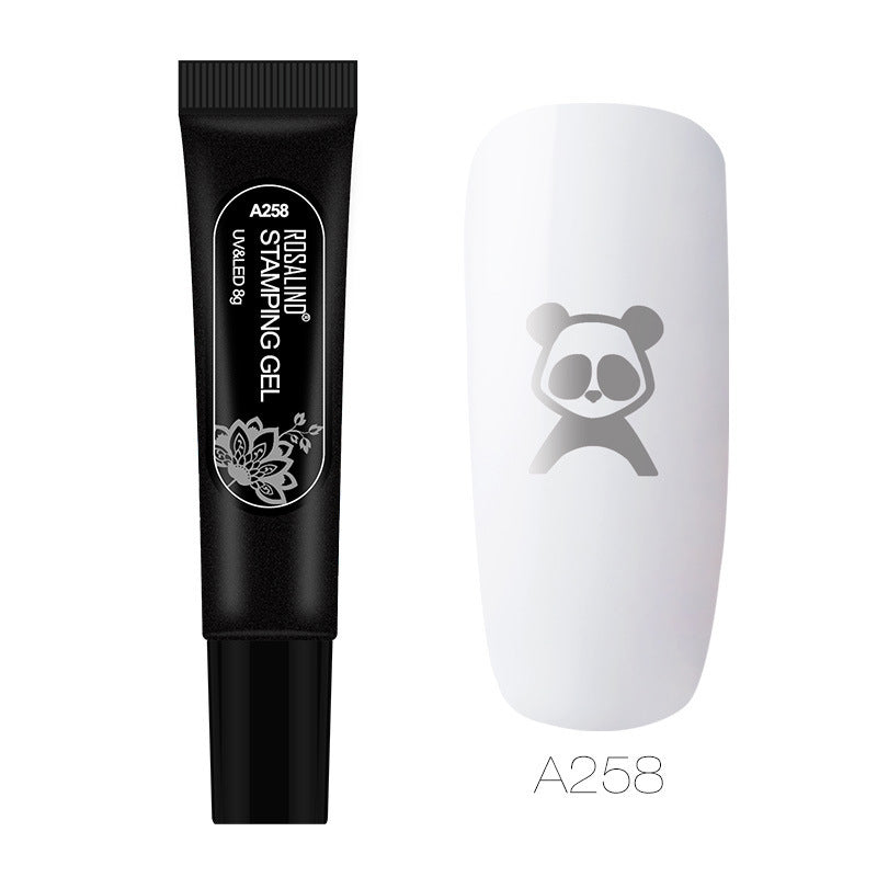 HKM-609363 Nail Stamping Gel for Beginners - UV Cured Natural Resin, Versatile and Easy to Use