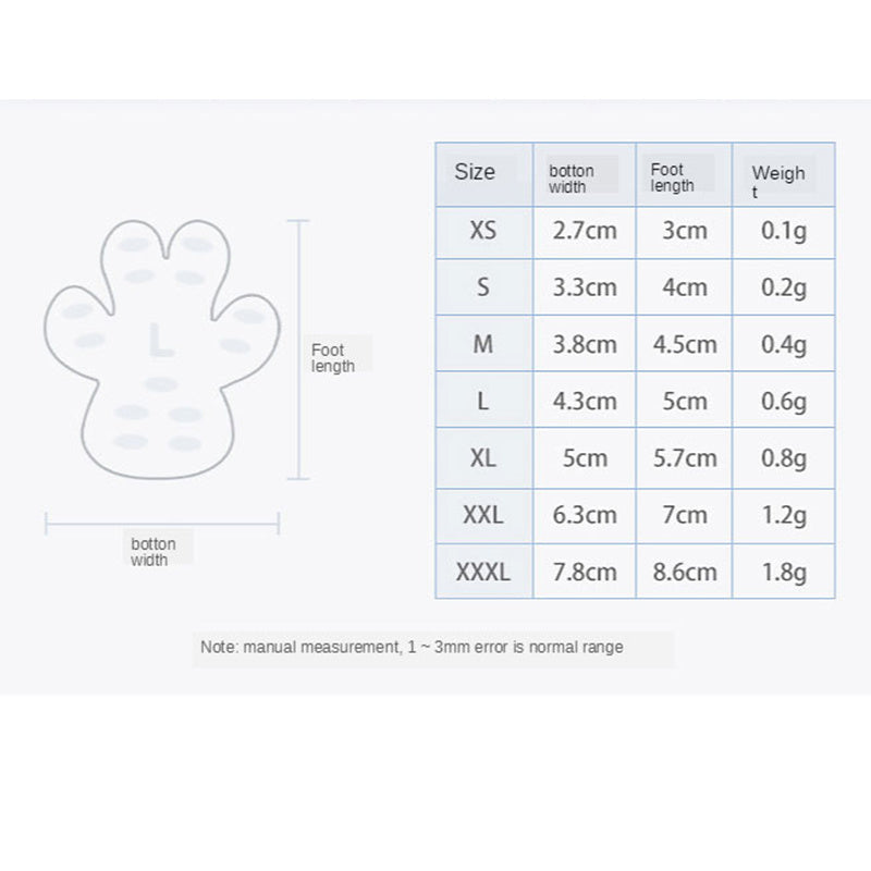 HKM-939603 Invisible Non-Slip Dog Foot Patch - Silica Gel and Nano Material Insole for All Dog Sizes