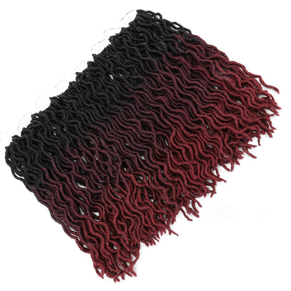 KTX-797011 Ombre Curly Synthetic Braiding Hair Extensions for Medium to Long Styles - Multiple Color Options