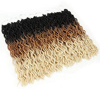 HKM-797011 Ombre Curly Synthetic Braiding Hair Extensions for Medium to Long Styles - Multiple Color Options