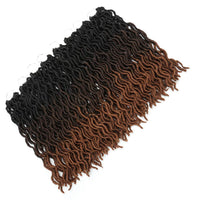 HKM-797011 Ombre Curly Synthetic Braiding Hair Extensions for Medium to Long Styles - Multiple Color Options
