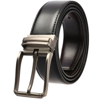 HKM-721555 Genuine Leather Pin Buckle Casual Belt for Men
