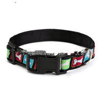 HKM-242067 Personalized Weaving Mark Pet Collar - Durable Nylon Webbing with Customizable Design