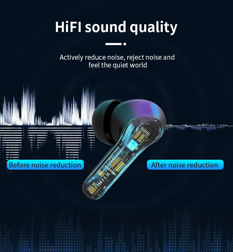 KTX-632595 True Wireless Bluetooth Earbuds with Hands-Free Functionality and Mini In-Ear Design for Gaming and Music