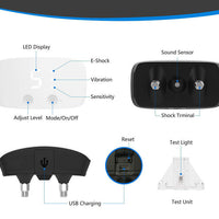 HKM-582035 Waterproof Dog Bark Collar with Adjustable Nylon Belt and USB Charging Cable