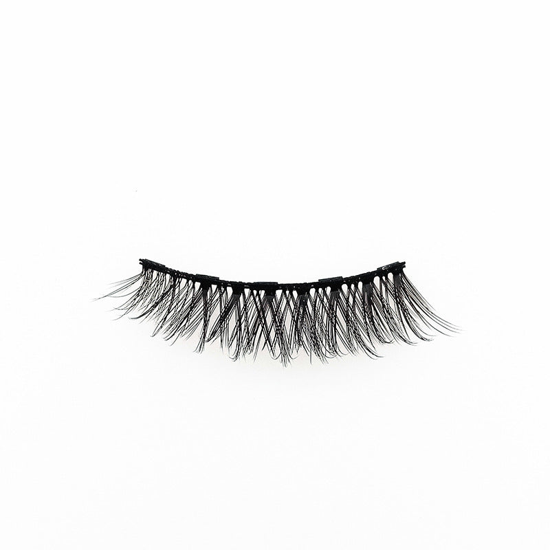 HKM-271379 10 Pairs of Magnetic False Eyelashes - Handcrafted Chemical Fiber Lashes