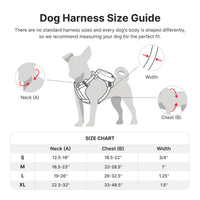 HKM-916179 Tactical Dog Harness with Backpack and No Pull Front Clip - Adjustable with Metal Buckles and Pockets