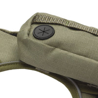 HKM-916179 Tactical Dog Harness with Backpack and No Pull Front Clip - Adjustable with Metal Buckles and Pockets