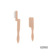 HKM-608211 Stainless Steel Foldable Eyelash Comb and Needle Brow Groomer Tool