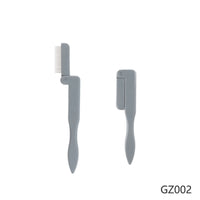 HKM-608211 Stainless Steel Foldable Eyelash Comb and Needle Brow Groomer Tool