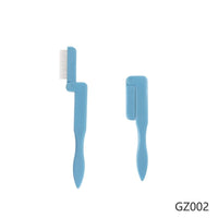 HKM-608211 Stainless Steel Foldable Eyelash Comb and Needle Brow Groomer Tool
