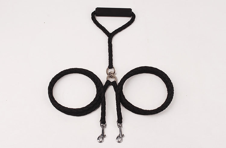 HKM-457107 Durable Braided PP Round Rope Dog Leash in Multiple Color Options
