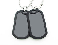 HKM-009235 Men's Titanium Steel Multi-Layer Pendant Necklace with Bead Chain - 60cm Length