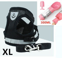 HKM-537619 Breathable Mesh Pet Harness with Durable Leash and Reflective Design for Small to Medium Dogs