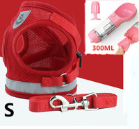 HKM-537619 Breathable Mesh Pet Harness with Durable Leash and Reflective Design for Small to Medium Dogs