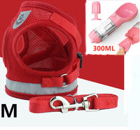 HKM-537619 Breathable Mesh Pet Harness with Durable Leash and Reflective Design for Small to Medium Dogs