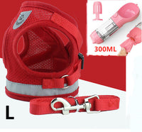 HKM-537619 Breathable Mesh Pet Harness with Durable Leash and Reflective Design for Small to Medium Dogs