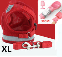 HKM-537619 Breathable Mesh Pet Harness with Durable Leash and Reflective Design for Small to Medium Dogs