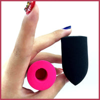 HKM-770899 Hydrophilic Polyurethane Finger Sponge Makeup Puff for Foundation and Concealer