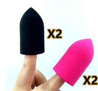 HKM-770899 Hydrophilic Polyurethane Finger Sponge Makeup Puff for Foundation and Concealer