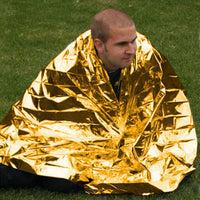 HKM-846355 Emergency Thermal Insulation Blanket – Lightweight PET Aluminum Film Survival Gear