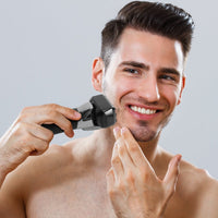 HKM-115475 5-Blade Electric Foil Face Shaver with Precision Trimmer, Wet & Dry Use, IPX6 Waterproof, LED Display, Rechargeable Battery